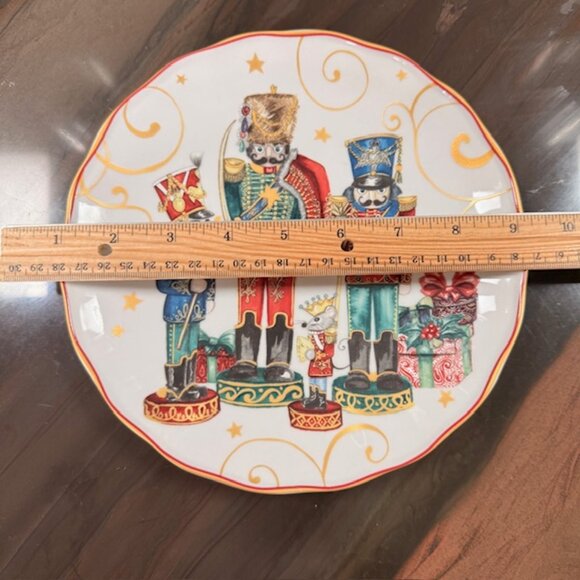 William Sonoma Twas the Night Before Xmas salad plate - Picture 2 of 4